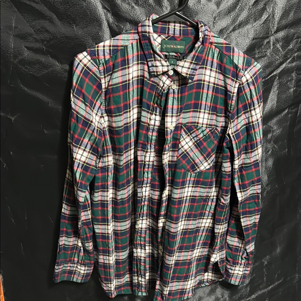 J. Crew Men's Multicolor Plaid Button Down Shirt